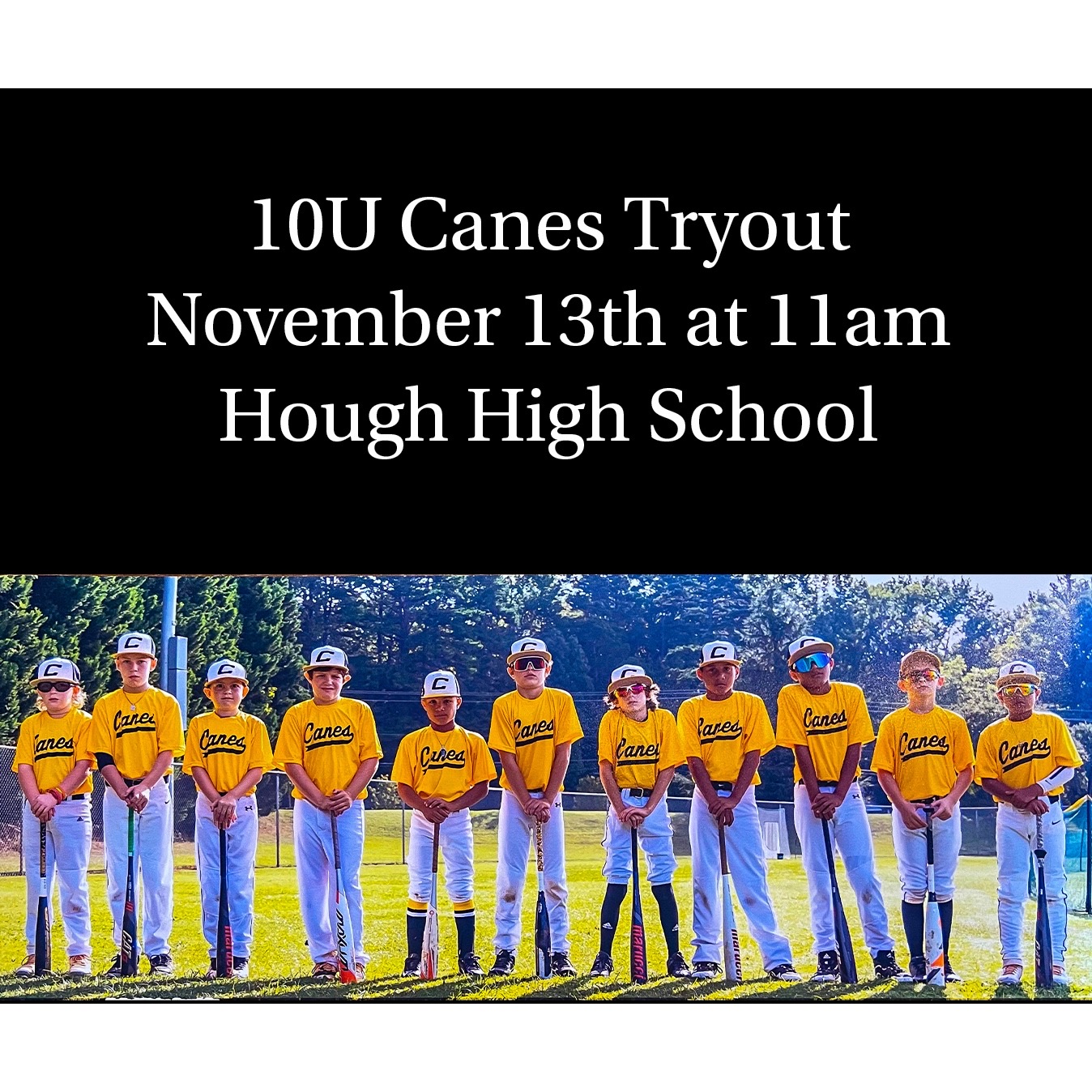 Canes NC 10U Tryouts Canes Baseball